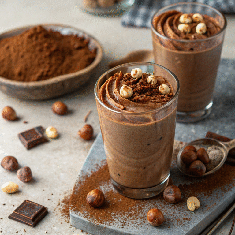 🌰🍫 Nutty Choco Bliss: The Hazelnut + Cocoa Smoothie
