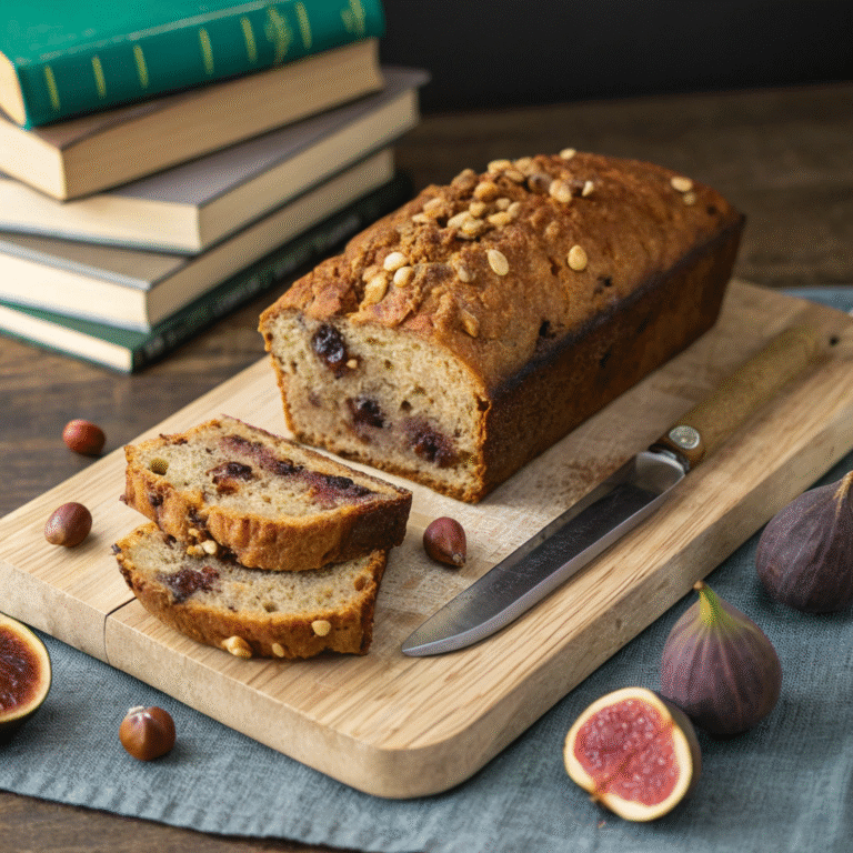 🌰🍞 Cozy Crunch: The Hazelnut & Fig Tea Bread