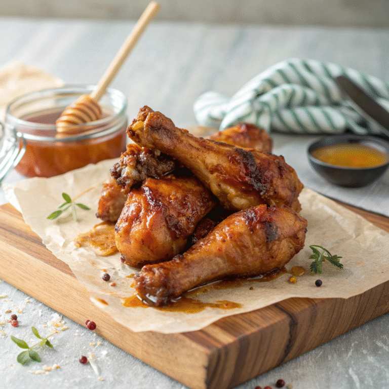 🍯🔥 Honey-Butter Roasted Turkey Drumsticks: Crispy, Juicy, Zero-Fuss