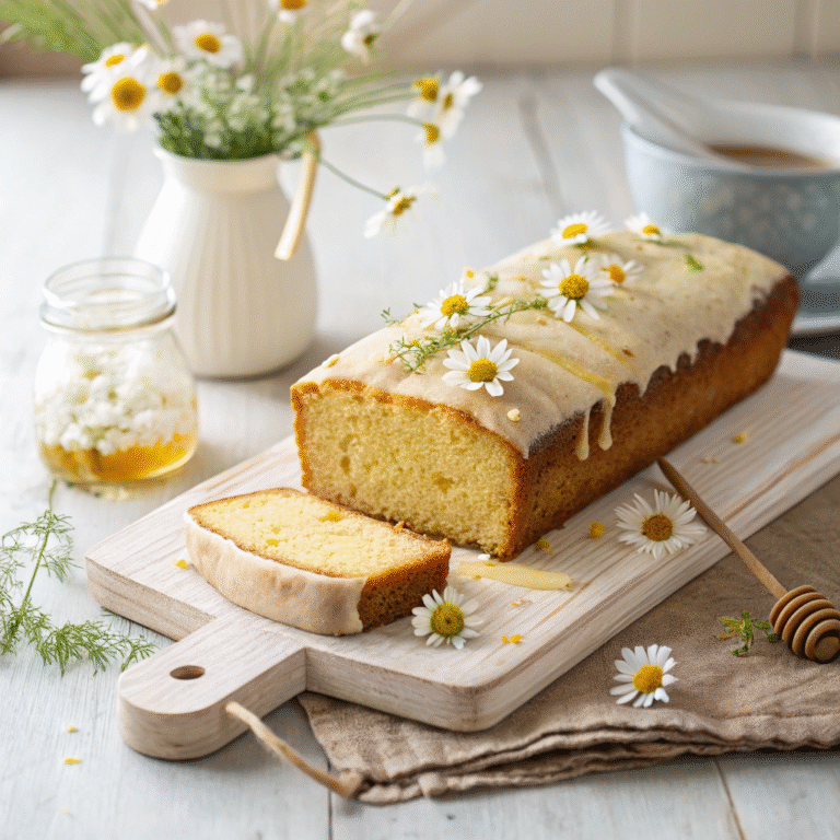🍯🌼 Honey-Kissed Chamomile Loaf: Your New “Tea Time Flex”