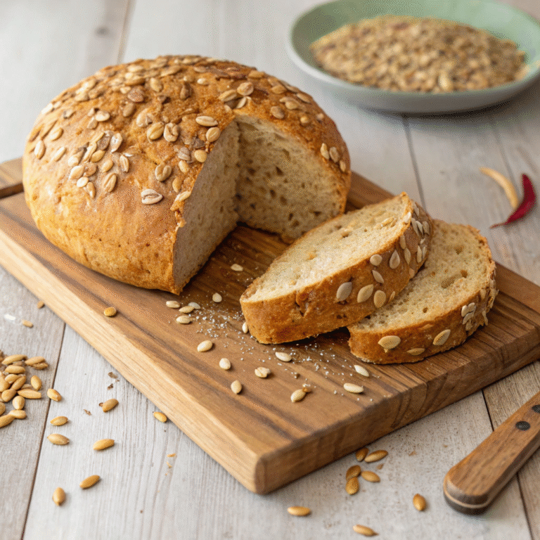 🍯🌾 Honey-Oat Hug in Loaf Form: The Sunflower Crunch Bread
