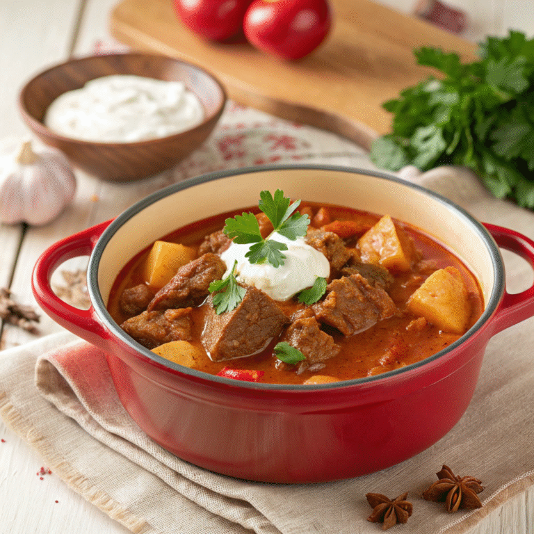 🌶️🔥 Hungarian Hug in a Bowl: The Ultimate Beef Goulash