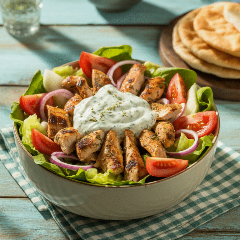 🌯 Instant Greek Escape: DIY Chicken Gyro Bowls