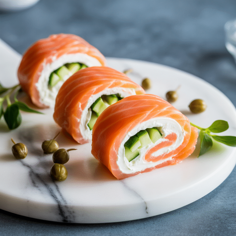 🐟 Keto Smoked Salmon Roll-Ups: The 5-Minute Fancy Snack That Slaps