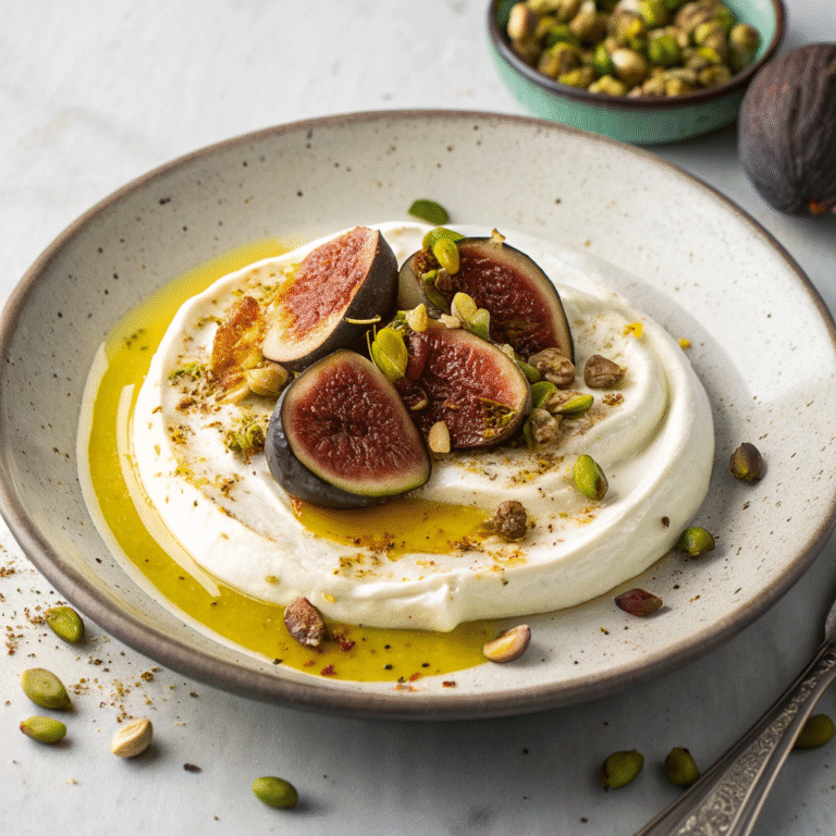 ๐ฏ๐ฅ Labneh + Grilled Figs Fiesta: Creamy, Caramelized Dessert Magic