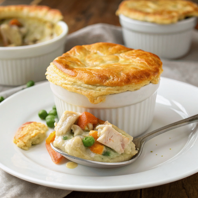 🥧 Cozy Comfort, Fast: Leftover Turkey Pot Pie with Puff Pastry