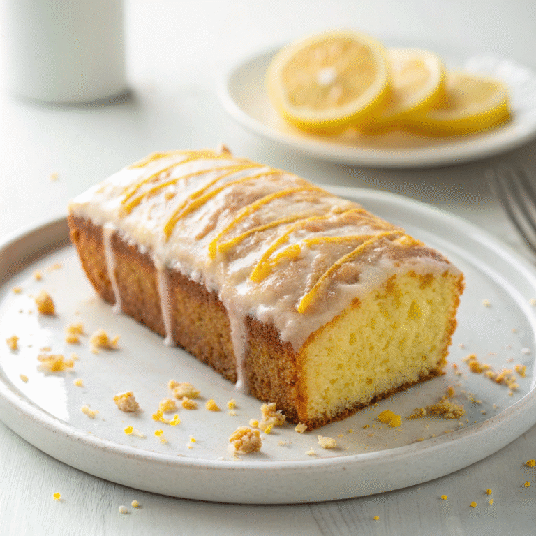 🍋 Zesty Mood Booster: The Legendary Lemon Drizzle Loaf