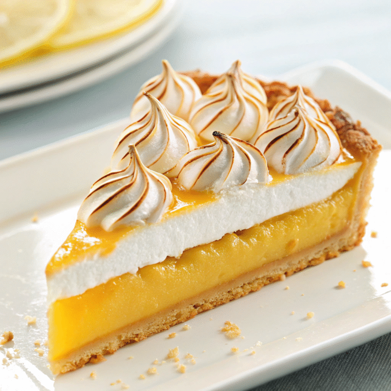 🍋 Fluffy-Cloud Alert: The Ultimate Lemon Meringue Tart 🌤️