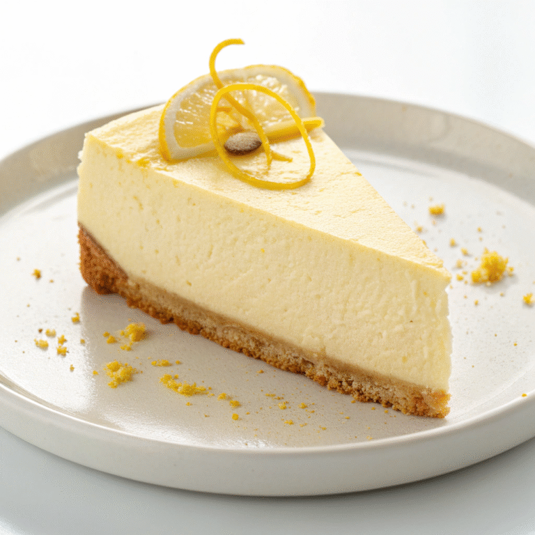 🍋 Zesty Dream Slice: The Lemon New York Cheesecake You’ll Crave