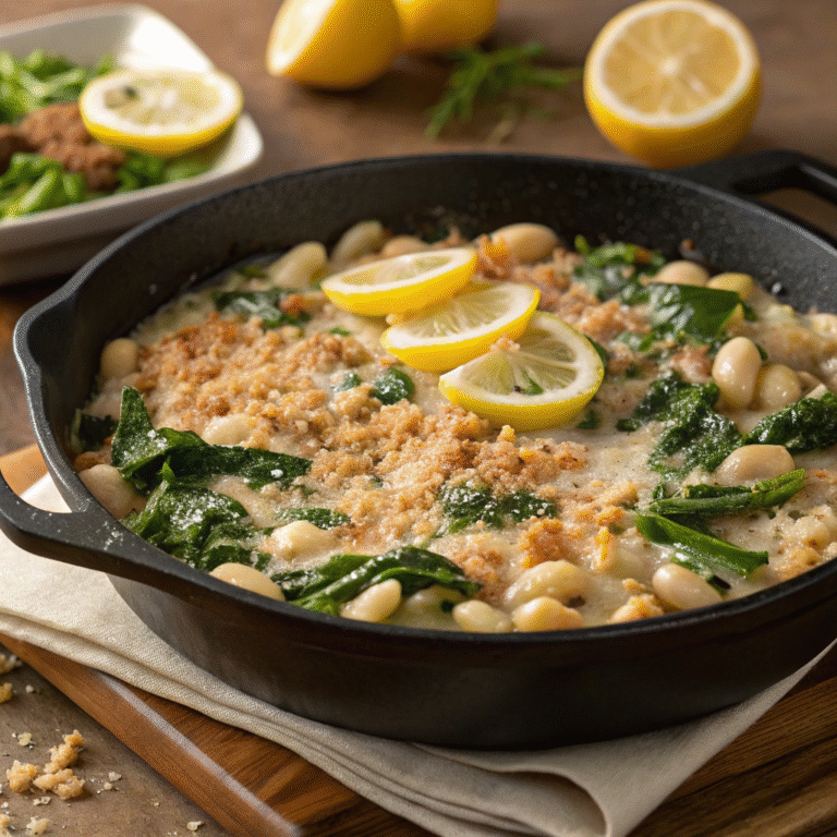 🍋🧀 Lemon-Parmesan White Bean Skillet: Your New One-Pan Obsession