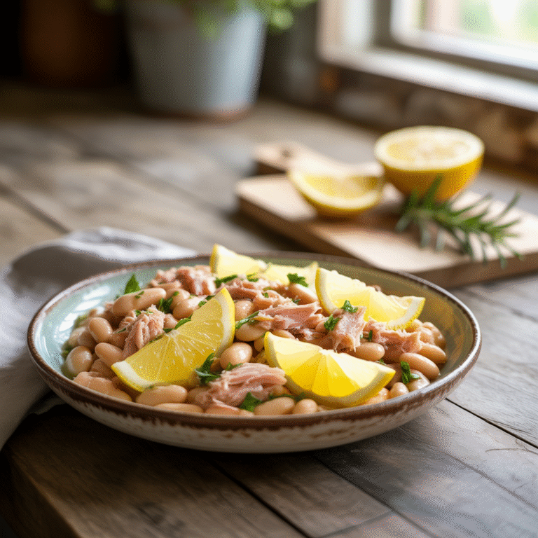 🥗 Lemon-Zing Protein Punch: Tuna & White Bean Power Salad