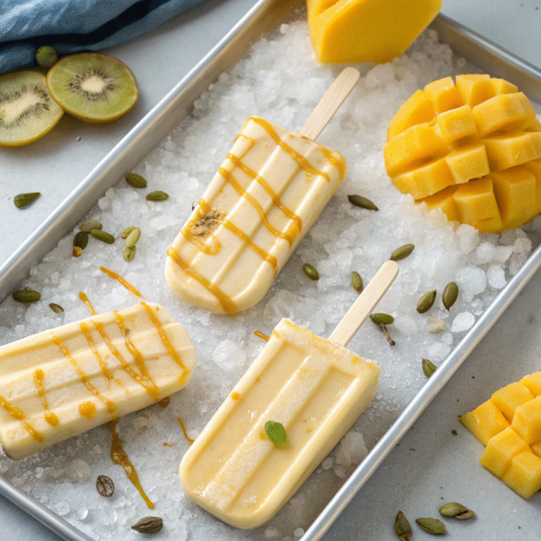 🥭❄️ Chill Factor: Mango Lassi Popsicles