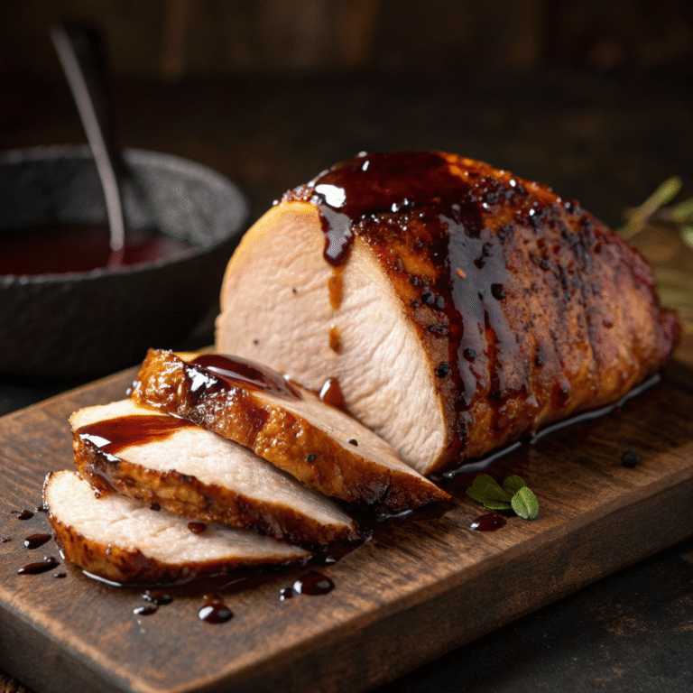 🦃 Maple-Glazed Turkey Breast (Bone-In): Sweet, Savory, Totally Company-Worthy