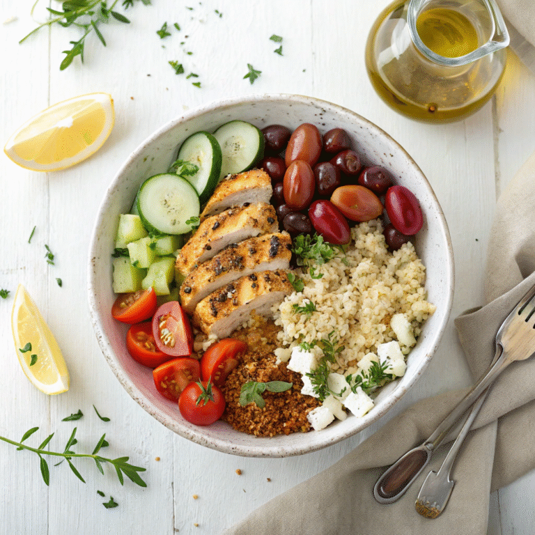 🥗 Mediterranean Chicken Quinoa Power Bowl Magic