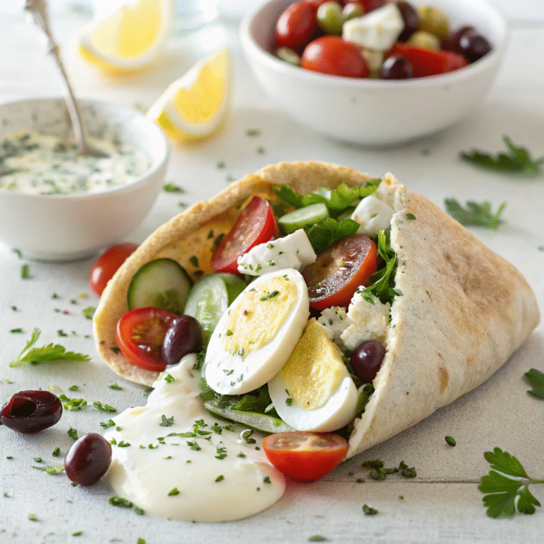 🥙 Mediterranean Morning Magic: Egg Pita Pockets