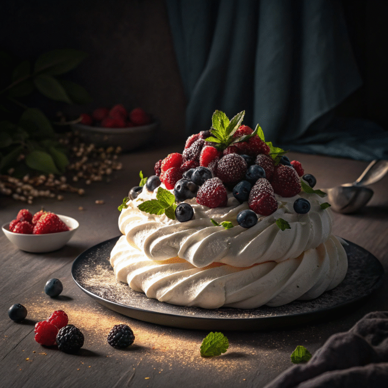 🍓 Cloud Nine Dessert: The Mixed Berry Pavlova Party