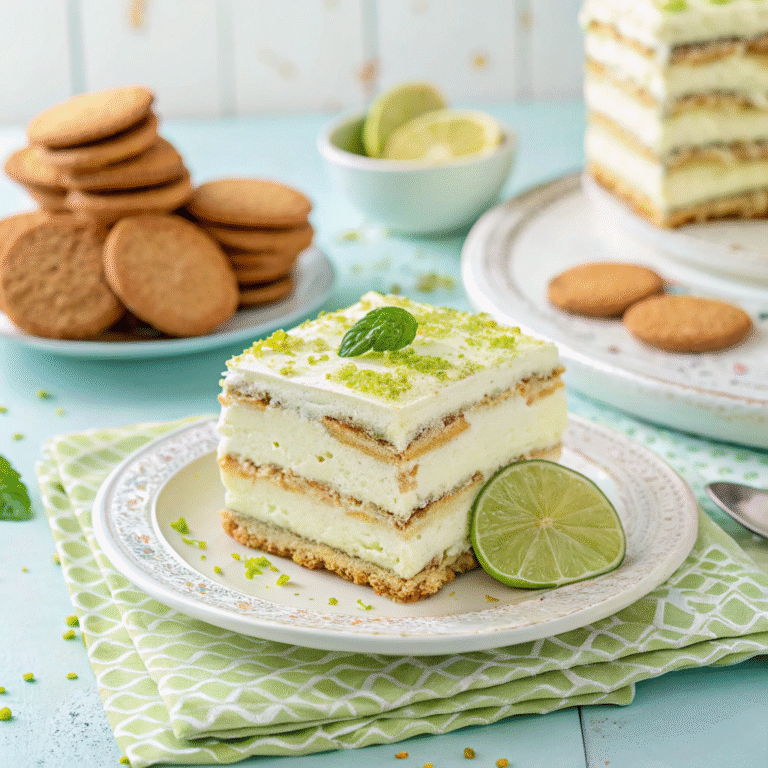 🍋 Key Lime Chill Pill: The No-Bake Icebox Cake You Need