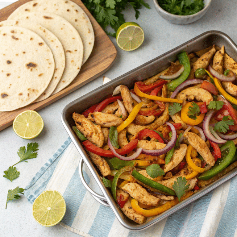 🔥 One-Pan Fiesta: Crispy Chicken Fajitas You Can’t Mess Up