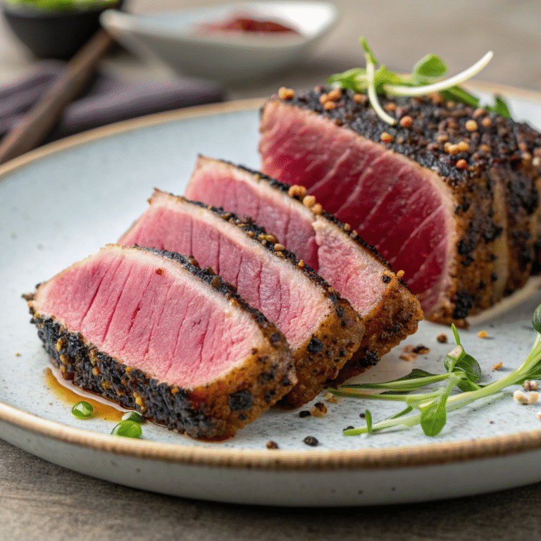 🐟🔥 Pan-Seared Ahi Magic: The 60-Second Show-Off Steak