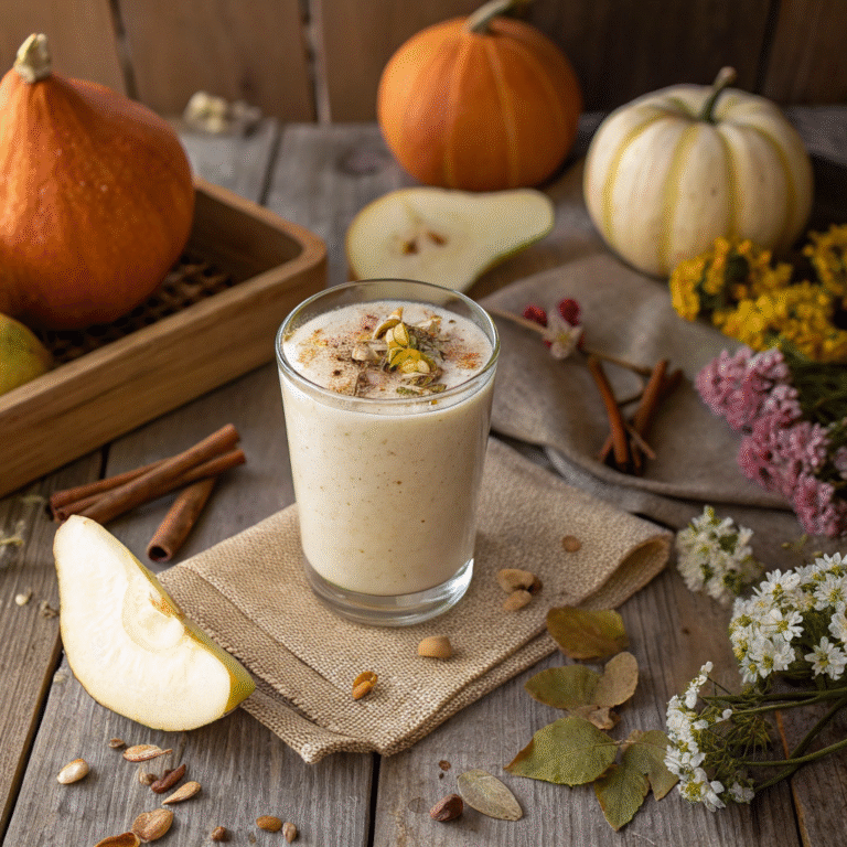 🌱 Sweet-Savory Morning Shake-Up: The Parsnip Pear Spice Smoothie