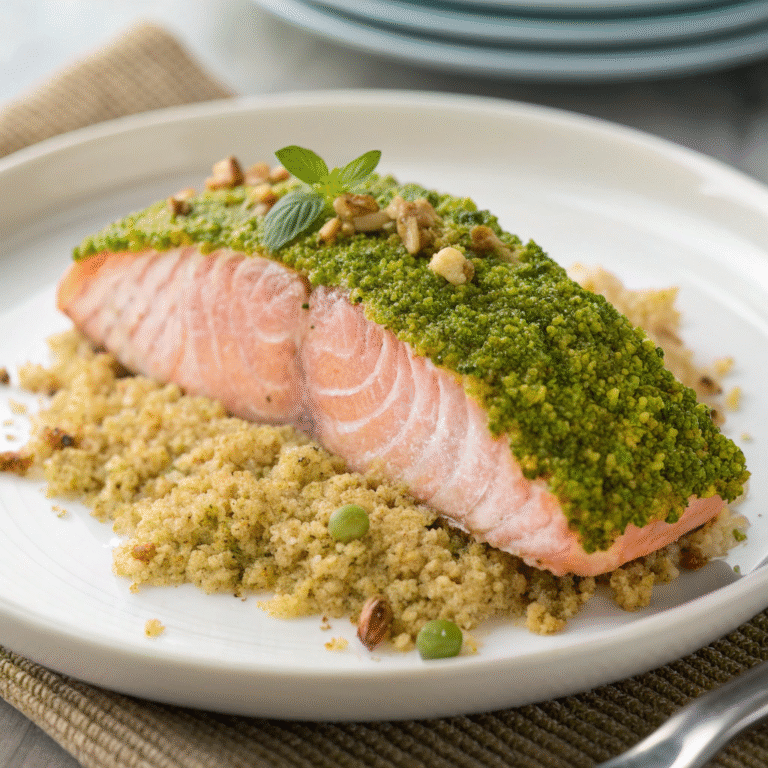 🐟💚 Pistachio-Crusted Salmon: Your Weeknight Showstopper