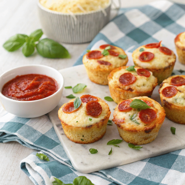 🍕🧁 Pizza Muffins: Tiny Slices, Major Flavor