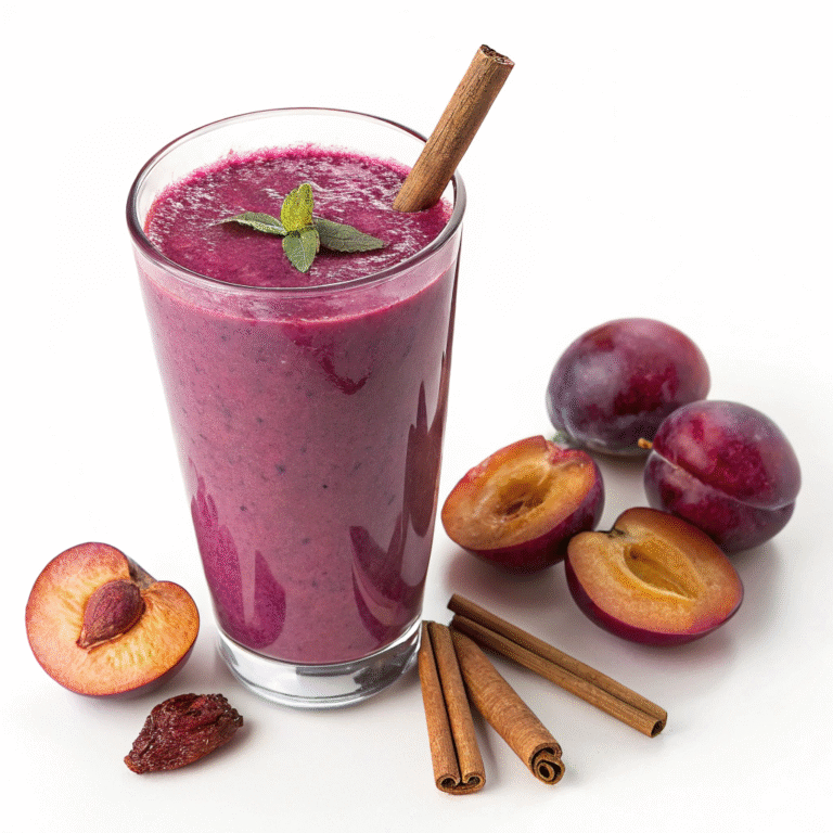 🍑🔥 Cozy Plum & Cinnamon Kickstart Smoothie
