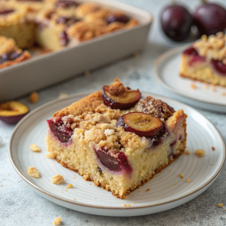 🍑🥜 Plum & Hazelnut Hug-In-A-Buckle: The Cozy Cake You Need