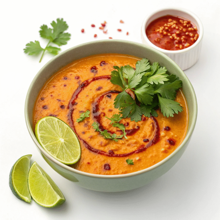 🥣✨ Curry-in-a-Hurry: Red Lentil Coconut Soup