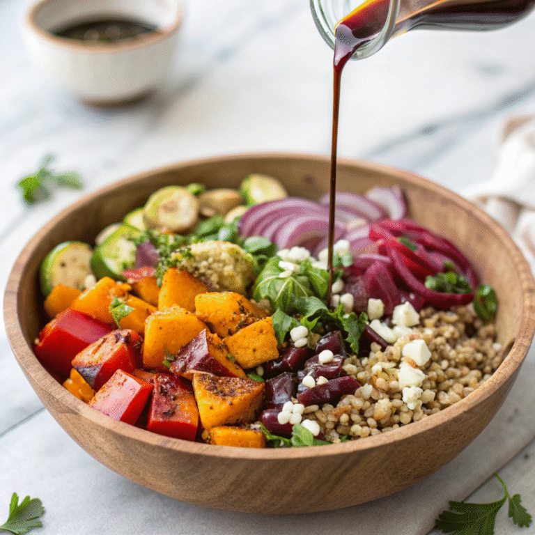 🥗 Veggie Glow-Up: The Roasted Vegetable + Farro Power Salad