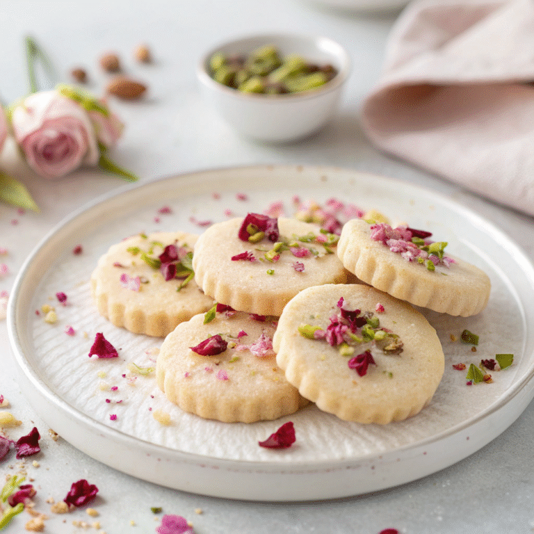 ๐น Rose Petal Shortbread: Tiny Bouquets You Can Eat