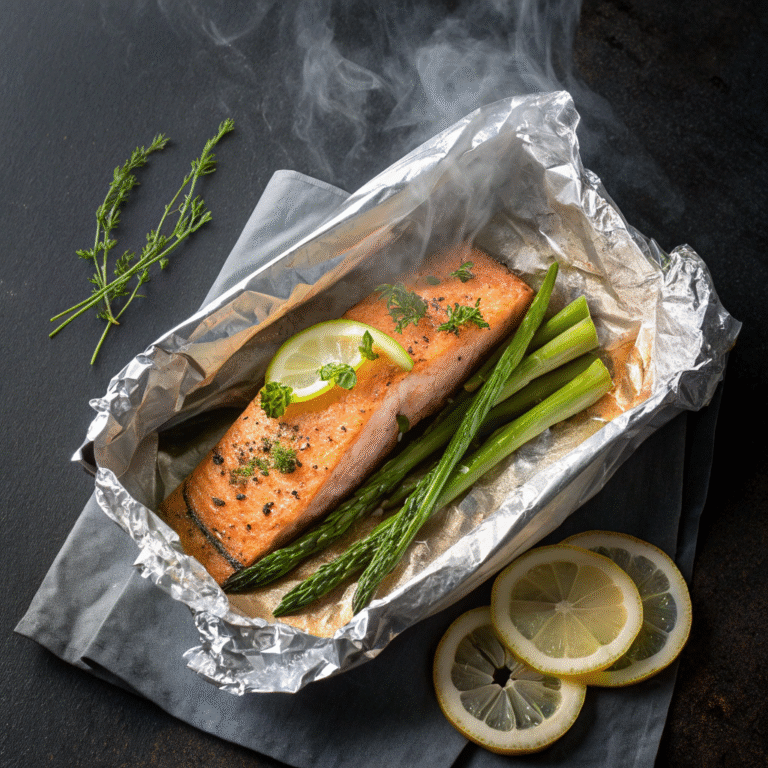 🔥 Salmon & Asparagus Foil Packet Fiesta