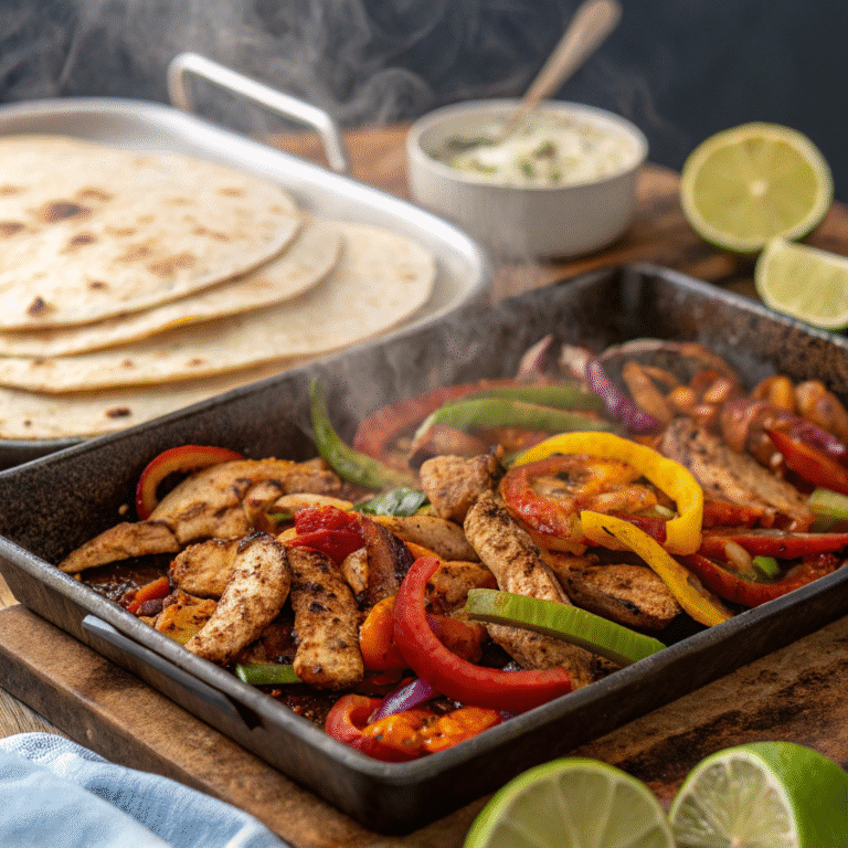 🌶️ One-Pan Fiesta: Sheet-Pan Chicken Fajita Bake