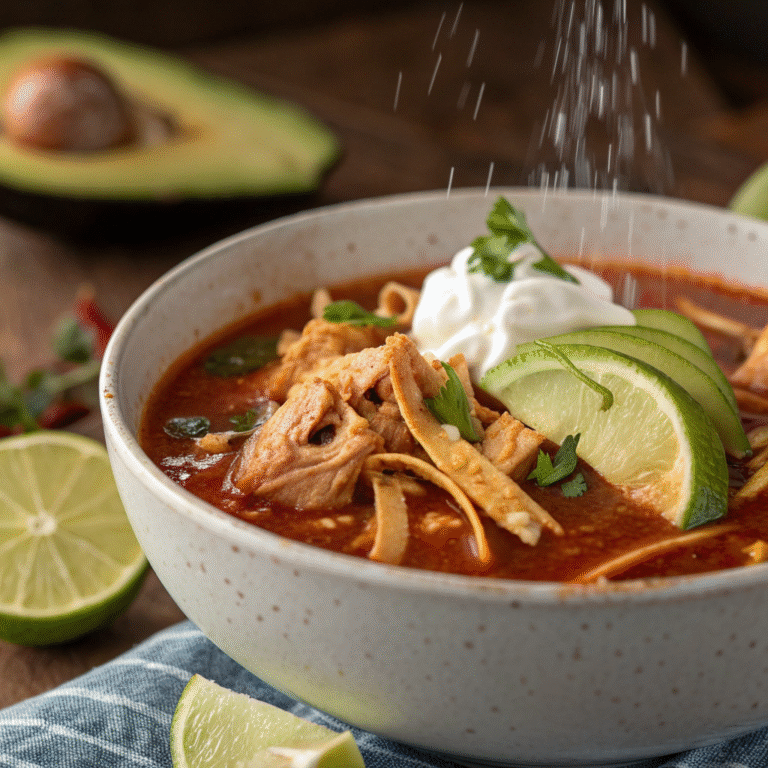 🌶️ Smoky, Spicy, So Dang Comforting: Chicken Tortilla Soup 🔥