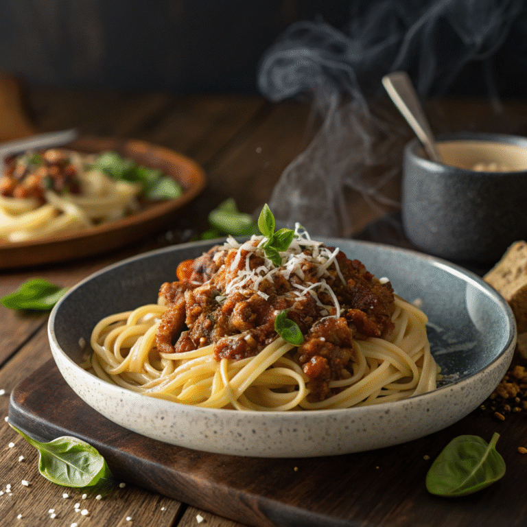 🍝🔥 Smoky Lentil & Mushroom Bolognese: Plant-Powered Comfort Food