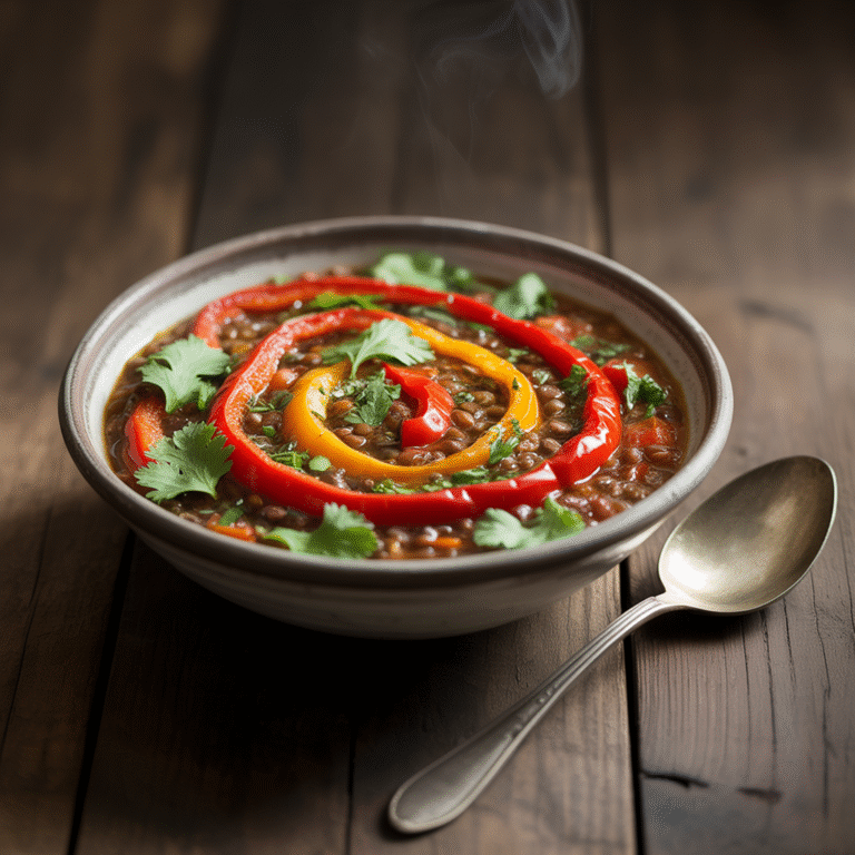🥣 Smoky Lentil + Roasted Red Pepper Hug-in-a-Bowl
