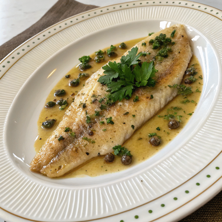 🎣 Butter-Bathed Bliss: The Ultimate Sole Meunière 🐟✨