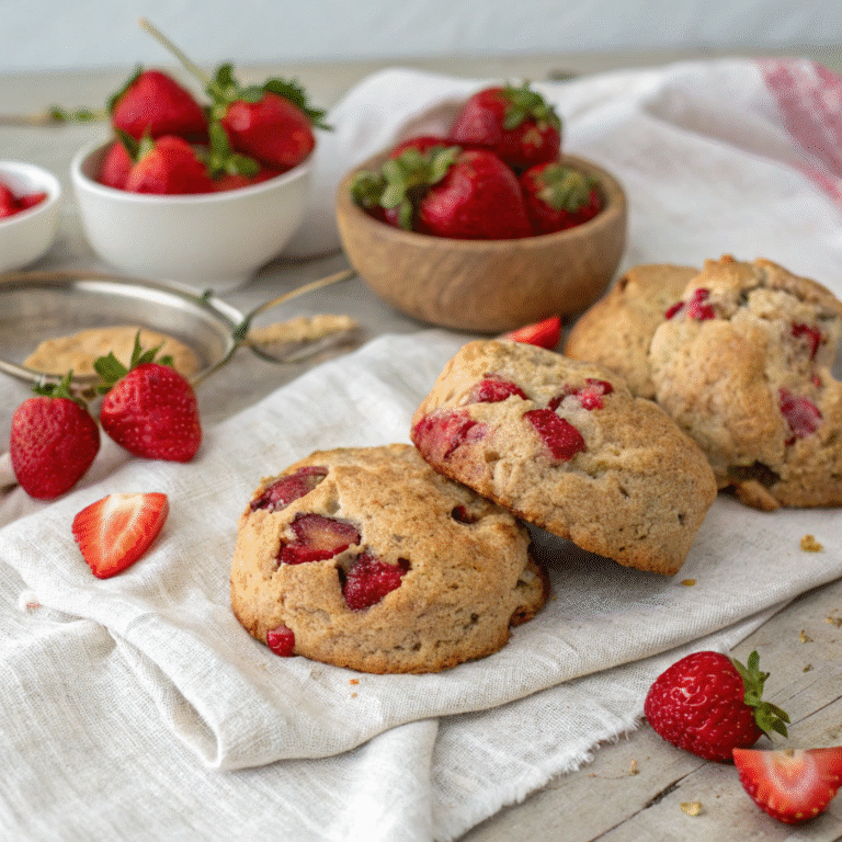 🌾🍓 Rustic Spelt & Berry Bliss: Fluffy Scones That Feel Like a Hug