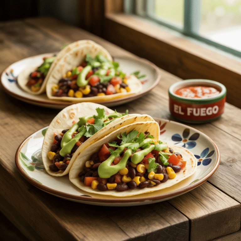 🌮🔥 Taco Obsession Unlocked: Spicy Black Bean & Corn Tacos with Avocado Salsa