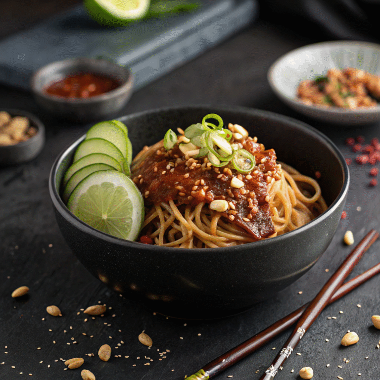 🌶️ Spicy Peanut Soba Noodles: Weeknight Hero in a Bowl 🍜