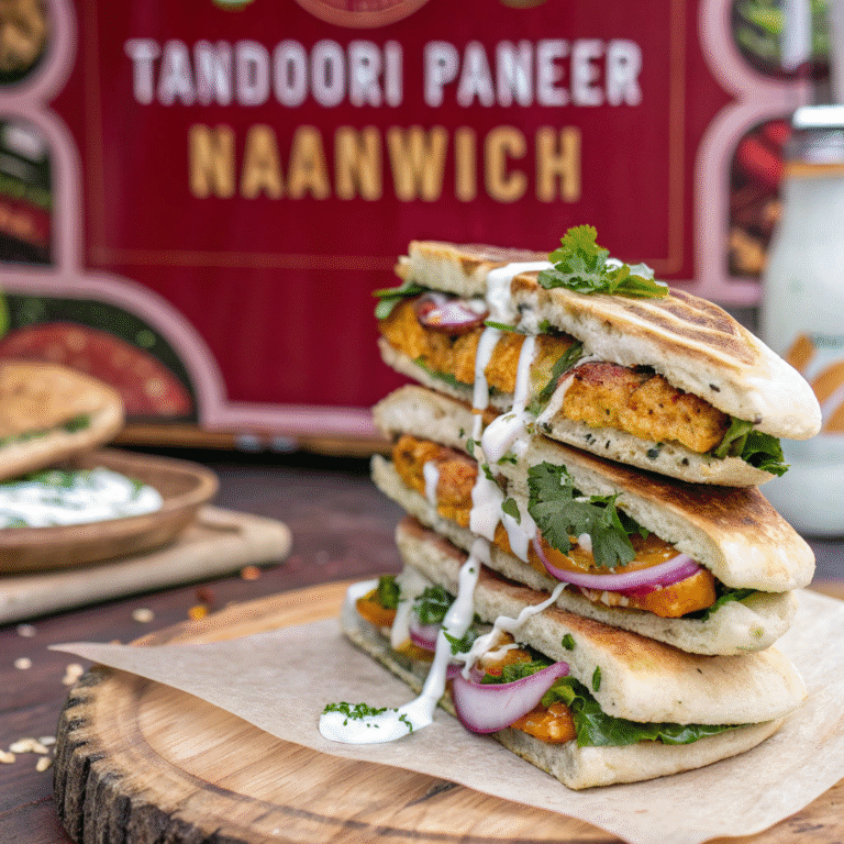 🔥 Tandoori Paneer Naanwich: The Spicy-Cheesy Mash-Up You Deserve 🤤