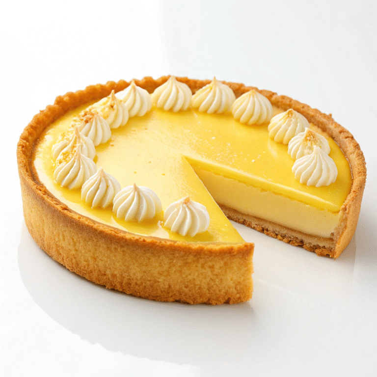 🍋 Pucker-Up Perfection: The Classic French Lemon Tart (Tarte au Citron)