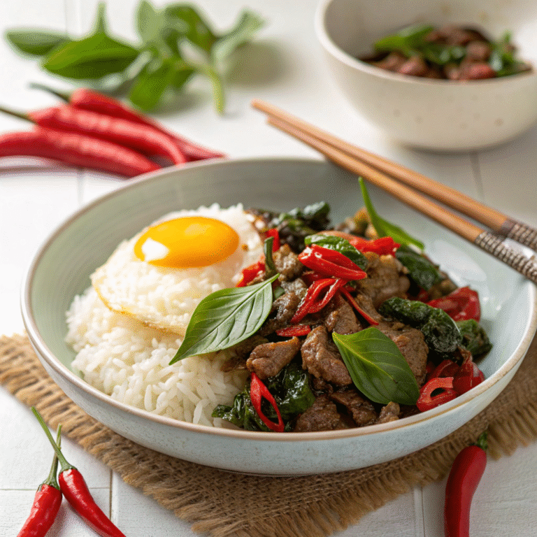 🔥 Thai Basil Blitz: Beefy 15-Minute Stir-Fry