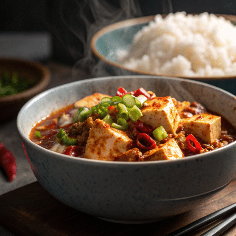 🔥 Spicy Comfort, Lightened Up: Turkey Mapo Tofu Remix