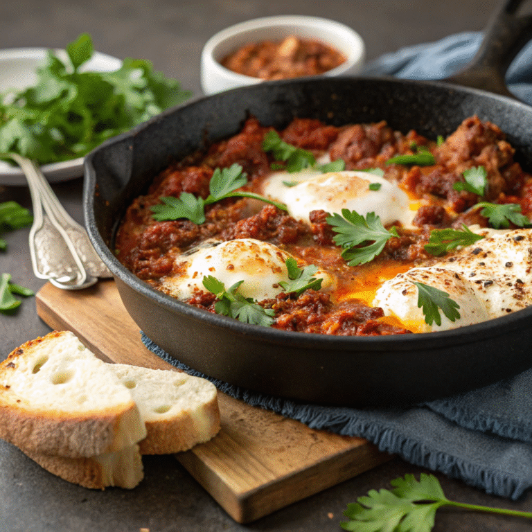 🍅🔥 Shakshuka Wake-Up Call: Turkey Merguez Edition