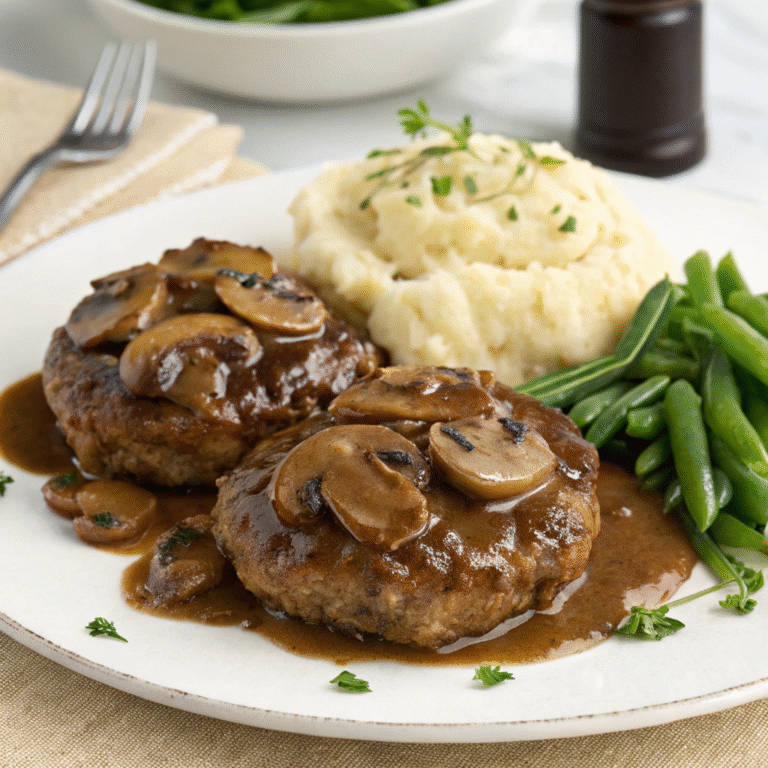 🍽️ Cozy Classic Alert: The Ultimate Salisbury Steak Feast