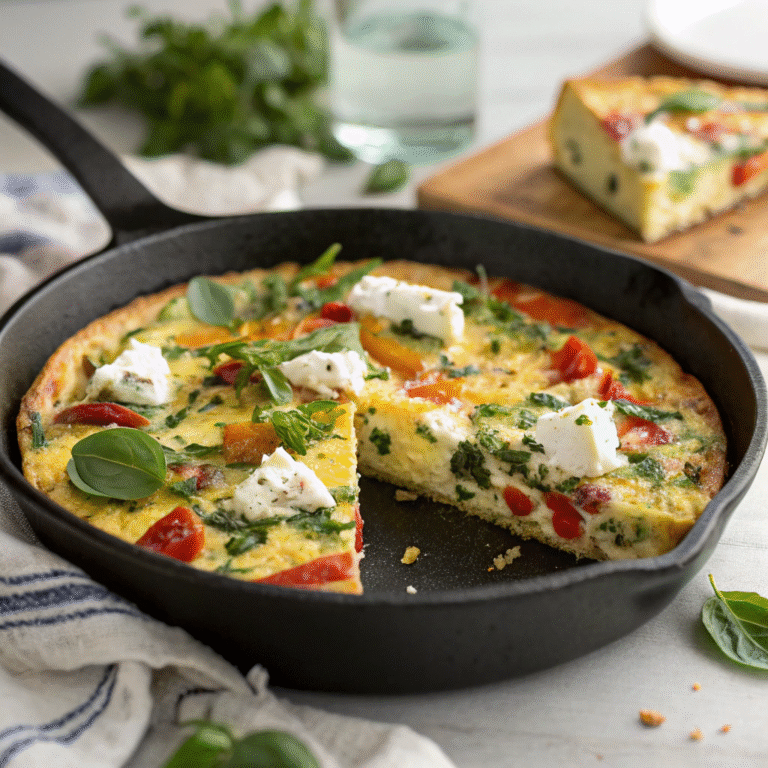 🍳 Cloud-9 Protein Frittata: The Veggie Egg-White Power Slice