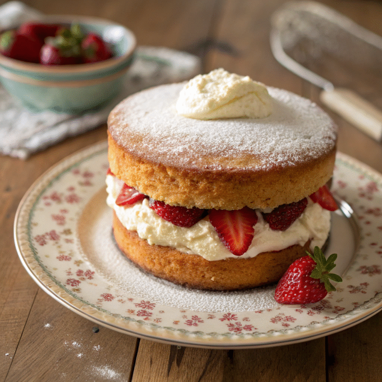 🍰 Royal Tea-Time Icon: The Victoria Sponge Cake