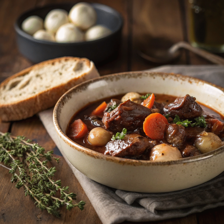 🍷🔥 Beef Bourguignon, But Make It Weeknight-Friendly
