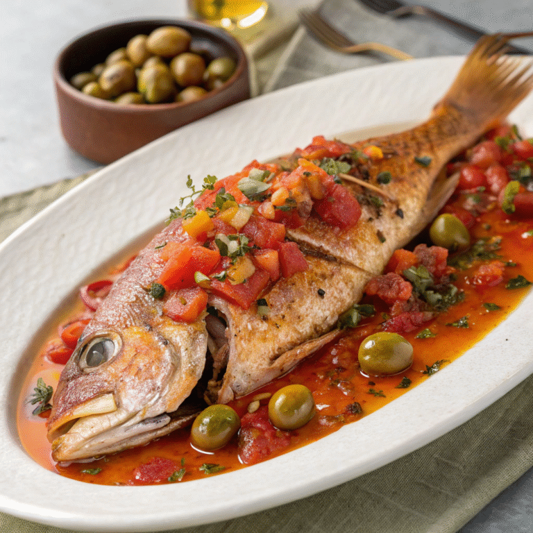 ๐ฅ Grill Party Alert: Whole Red Snapper Veracruz-Style